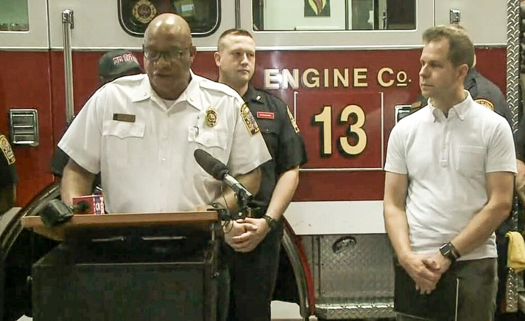 At a May 2019 ceremony, Jeff had a chance to thank the first responders who saved his life