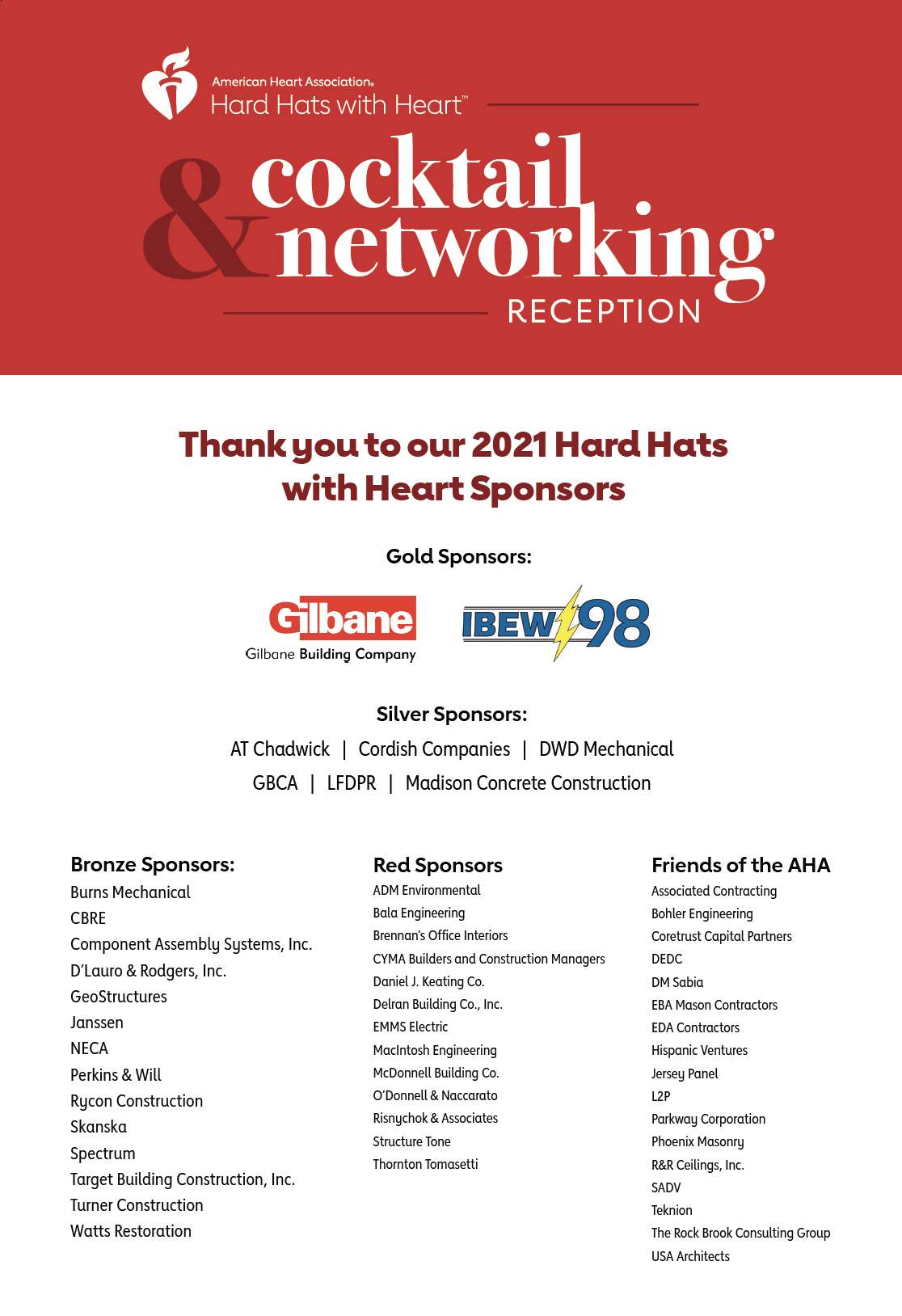 Philadelphia’s American Heart Association Host’s Hard Hats with Hearts – First In-Person Event Since the Start of the Pandemic