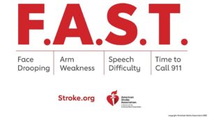 Learn the signs of stroke F.A.S.T. in May during American Stroke Month