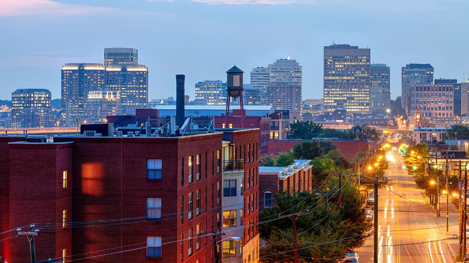 A view of the Richmond skyline