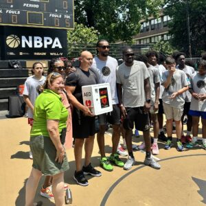 AHA NYC brings CPR demo to NBPA event at Rucker Park