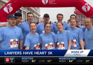 Boston’s Lawyers Have Heart 5K featured on local morning news