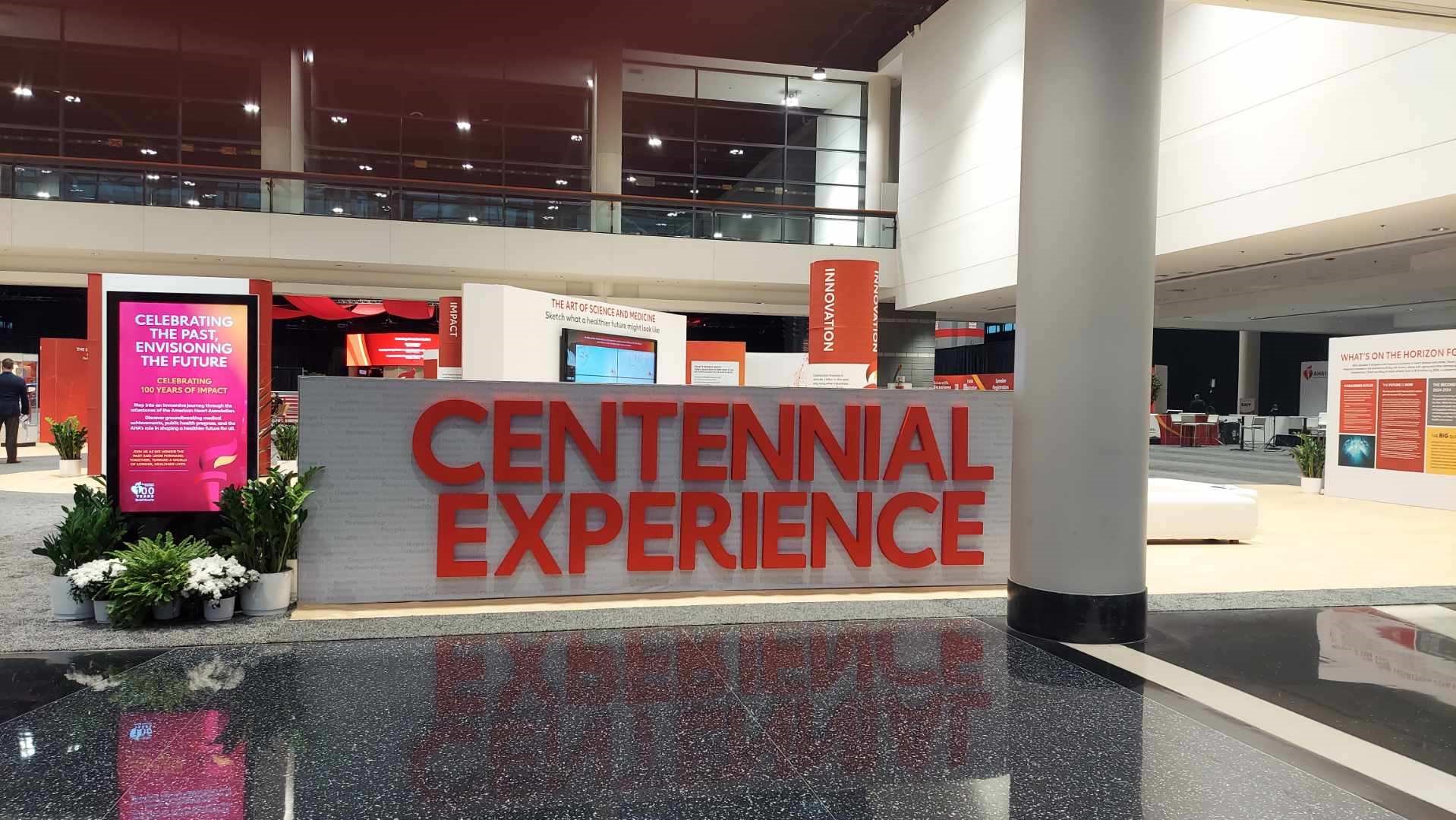 Centennial experience sign