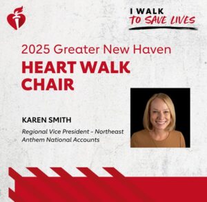 Karen Smith, Regional Vice President Northeast Anthem National Accounts to Chair New Haven Heart Walk