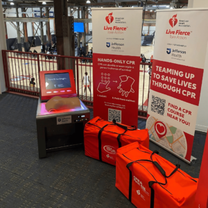 American Heart Association and Jefferson Health Host Hands-Only CPR Kiosk Showcase at Alan Horwitz “Sixth Man Center”