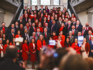 Massachusetts State House joins the American Heart Association to Go Red for Women