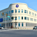 large corner building
