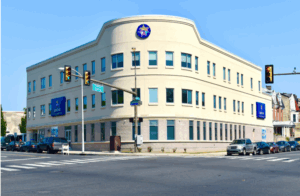 large corner building
