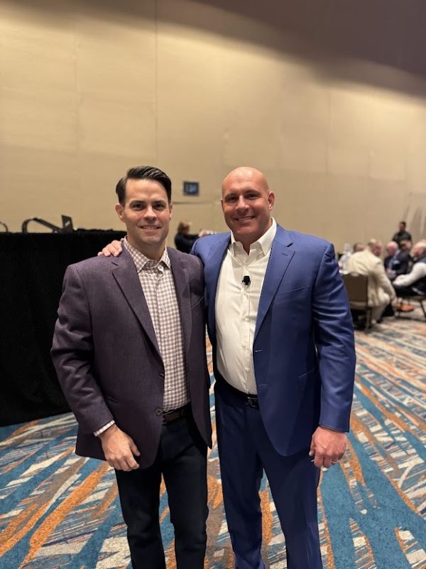 McLaughlin (right) and his business partner, Joe Waleck (left)