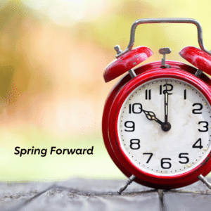 red alarm clock