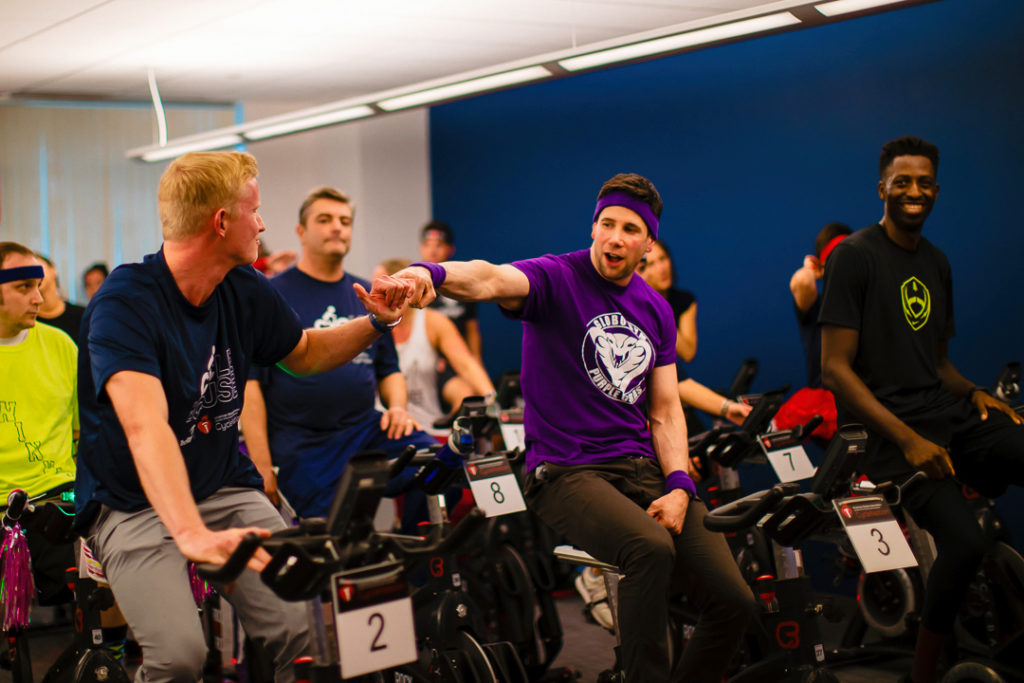 Newton company pedals against stroke at CycleNation event