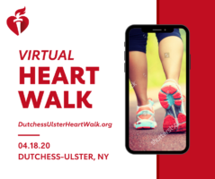 April 18 Dutchess-Ulster Heart Walk is now virtual