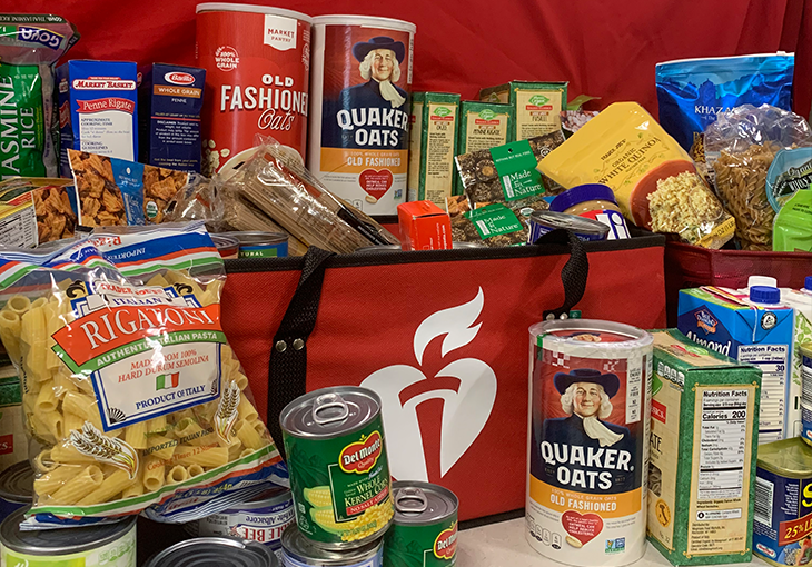 American Heart Association holds successful food drive at Greater Boston Chase branches