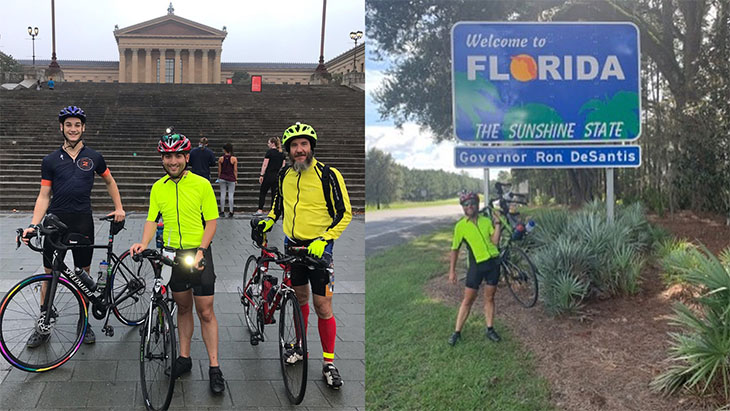 Philadelphia CycleNation Top Team Rides for 1,100 miles from the Rocky Steps in Philly to Florida