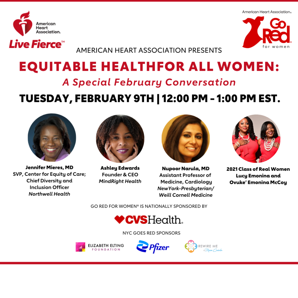 Go Red for Women NYC presents: Equitable Health for All Women