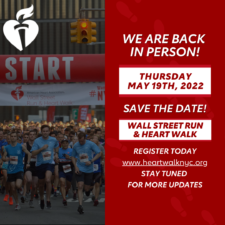 American Heart Association’s NYC Wall Street Run & Heart Walk Returns in 2022