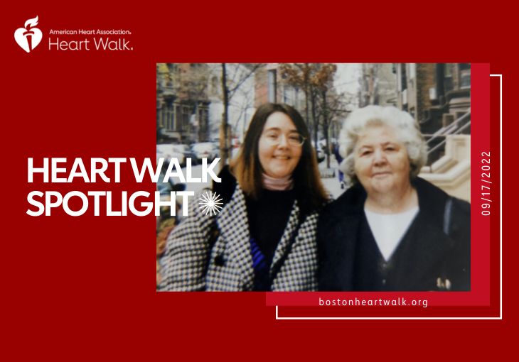Boston Heart Walk Spotlight: She lost her mom to heart disease. Now she walks to help others.