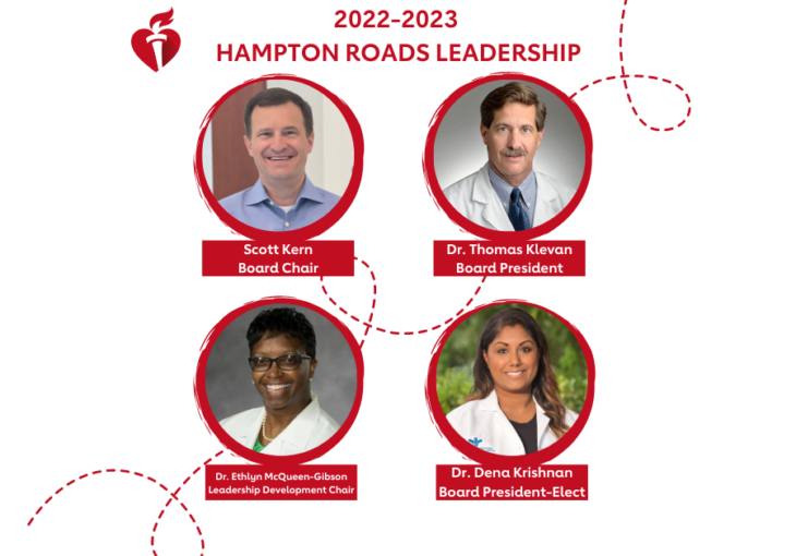 American Heart Association Hampton Roads announces new leadership to executive board of directors