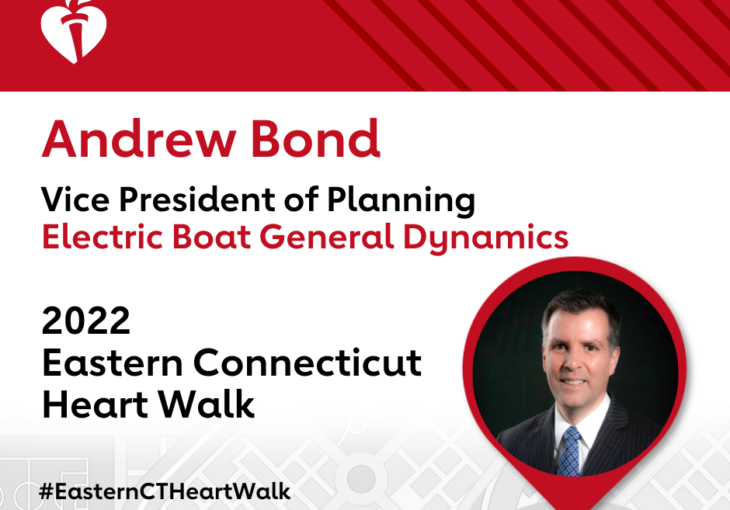 Andrew Bond named chair of the 2022 Eastern Connecticut Heart Walk