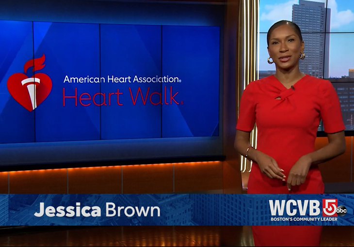 VIDEO: WCVB Channel 5 airing PSA promoting Boston Heart Walk