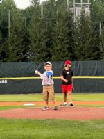 Albany-area children born with congenital heart defects threw out the first pitches at ValleyCats game