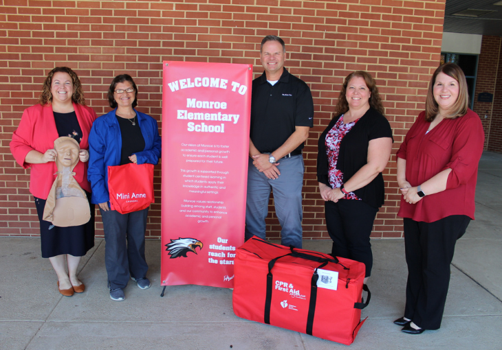 Pennsylvania school receives CPR training kit donation