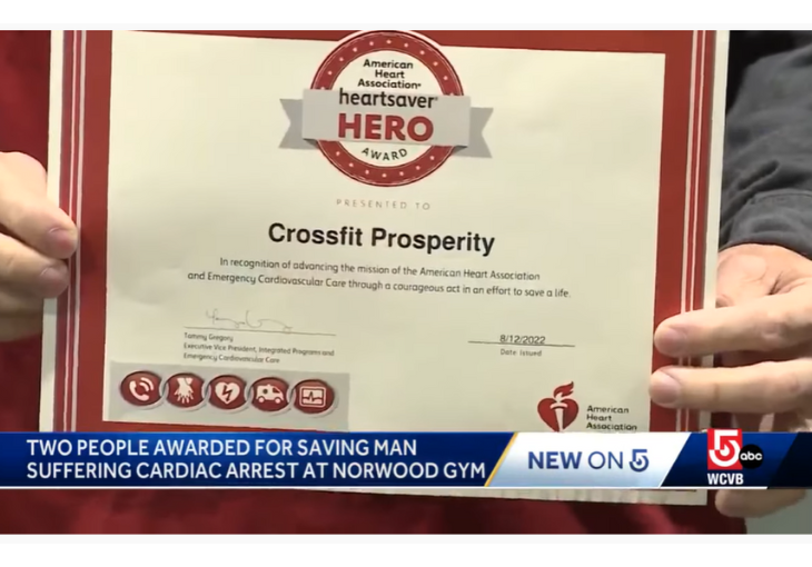 Massachusetts pair honored for saving man’s life with CPR at Norwood gym