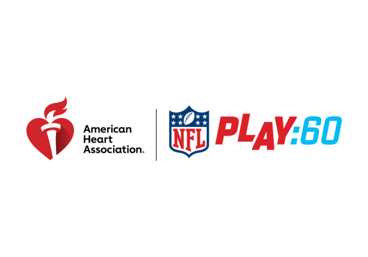 American Heart Association and NFL Play 60 logos