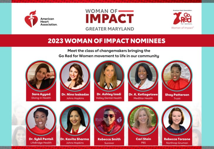 10 named to Baltimore, MD 2023 Woman of Impact class as champions of heart health