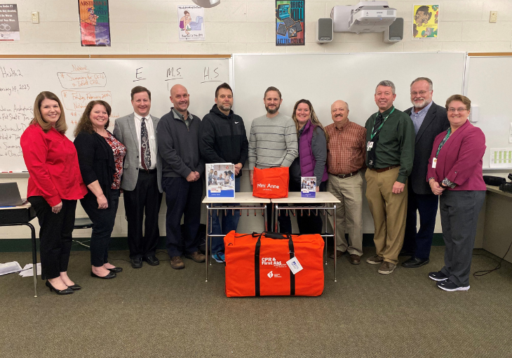 CPR training kit donated to Pennsylvania high school