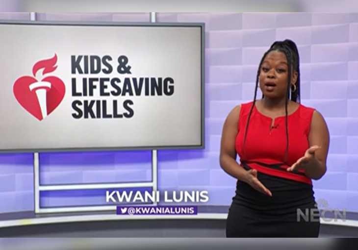 NECN: Learning to save lives can start as early as age 4, according to American Heart Association