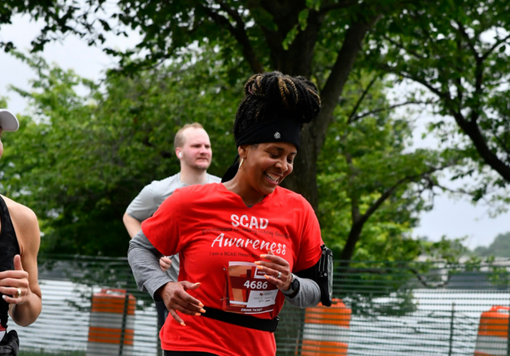 After surviving a heart attack, Donnese made it her mission to run another 5k