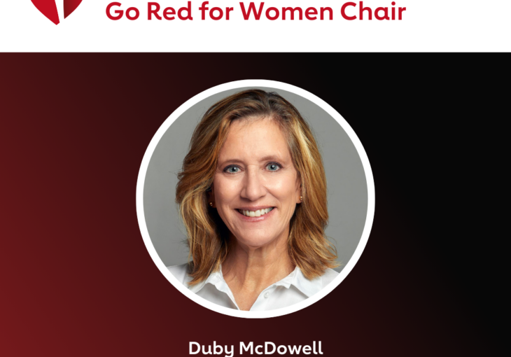 Duby McDowell announced as the 2024 Chair of the  Greater Hartford Go Red for Women Luncheon  as the American Heart Association Celebrates its Centennial Year