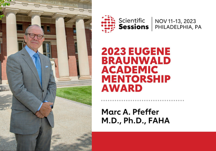 Dr. Marc A. Pfeffer, of Harvard Medical School and Brigham and Women’s Hospital, receives academic mentorship award