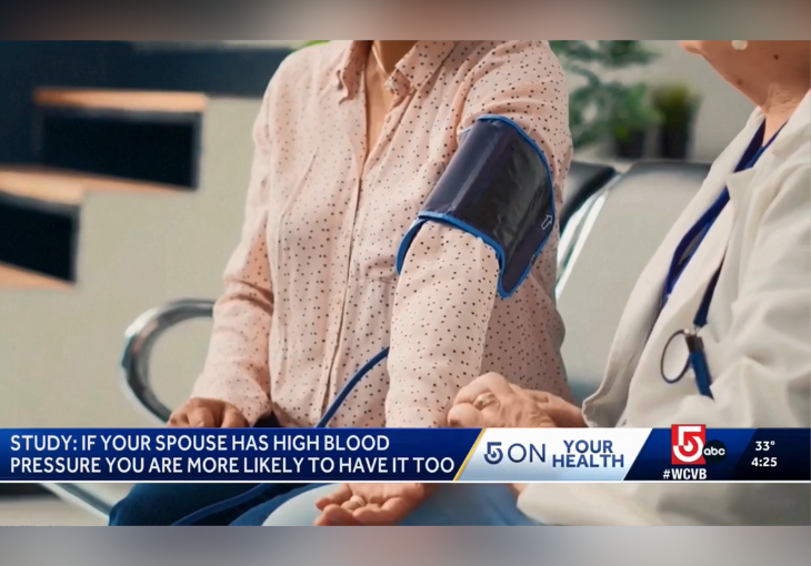 Channel 5 Boston: Study finds couples around the world may share high blood pressure