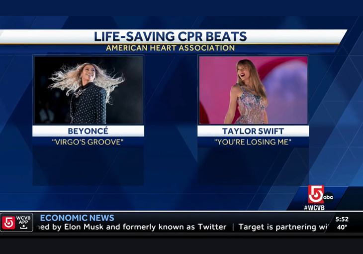 Channel 5 Boston: Beyoncé song could help you save a life with CPR