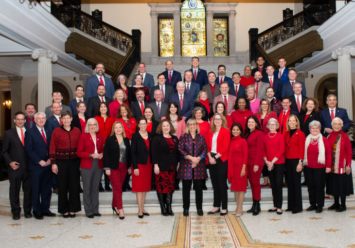 State House News Service: Massachusetts legislators Go Red to promote heart health