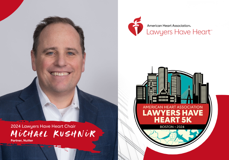 Nutter partner steps up to save lives in Greater Boston by chairing Lawyers Have Heart 5K
